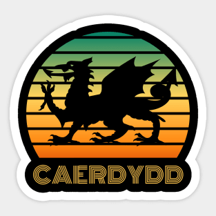 Carerdyyd Cymru, Cardiff Wales Sticker